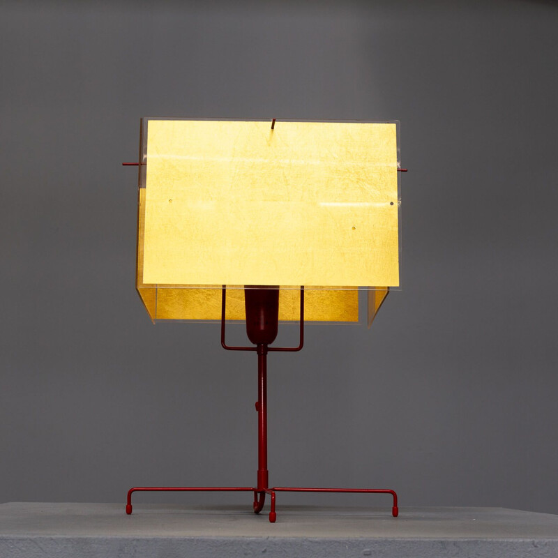 Vintage "24 karat blue" table lamp by Axel Schmid for Ingo Maurer