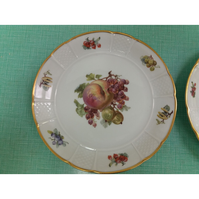 Conjunto de 6 peças de pratos de porcelana vintage de Rosenthal, checo