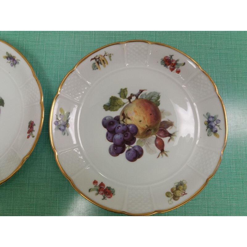 Set of 6 pieces of vintage porcelain plates by Rosenthal, Czech