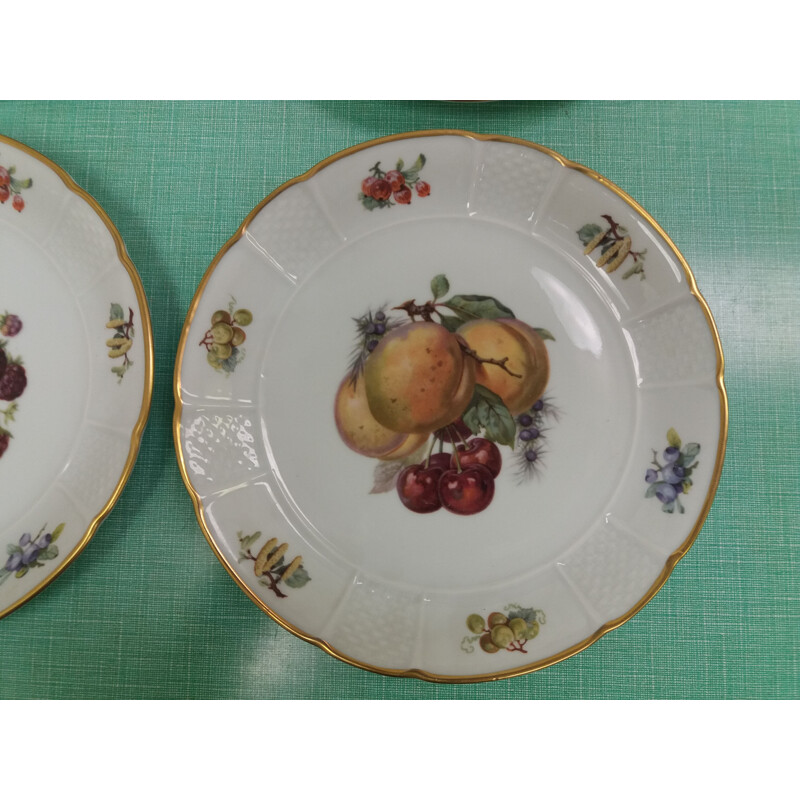 Juego de 6 platos de porcelana vintage de Rosenthal, República Checa