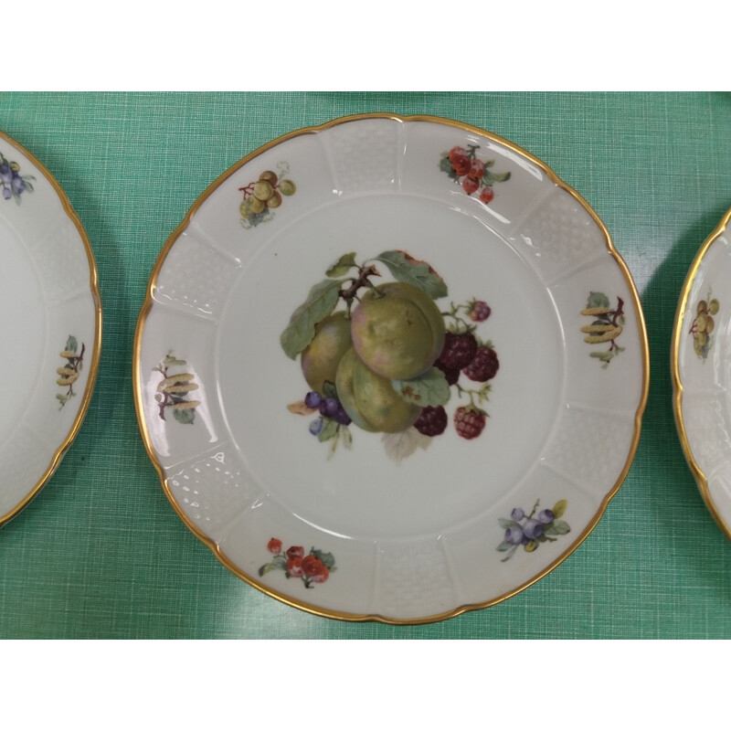 Juego de 6 platos de porcelana vintage de Rosenthal, República Checa