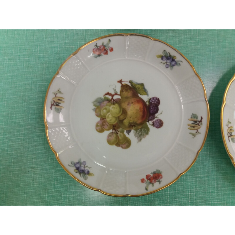 Juego de 6 platos de porcelana vintage de Rosenthal, República Checa