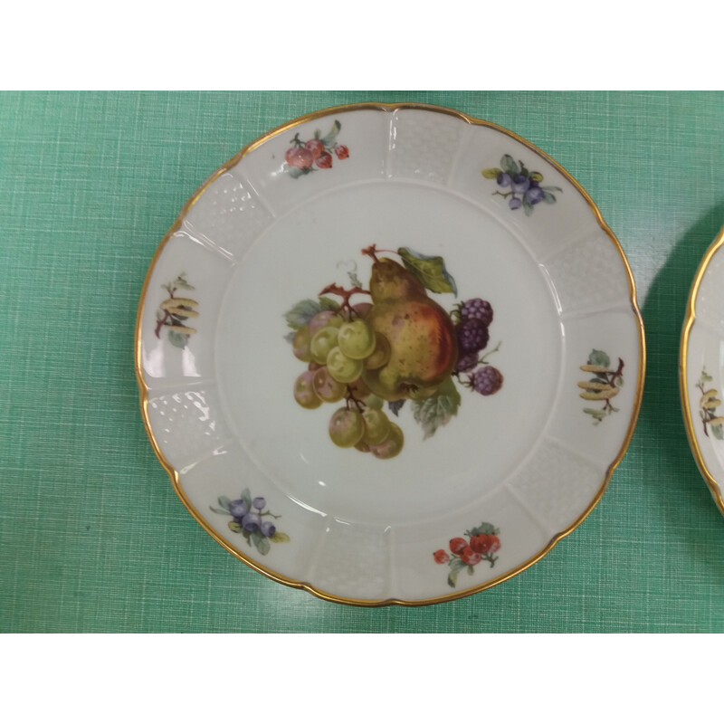 Set of 6 pieces of vintage porcelain plates by Rosenthal, Czech