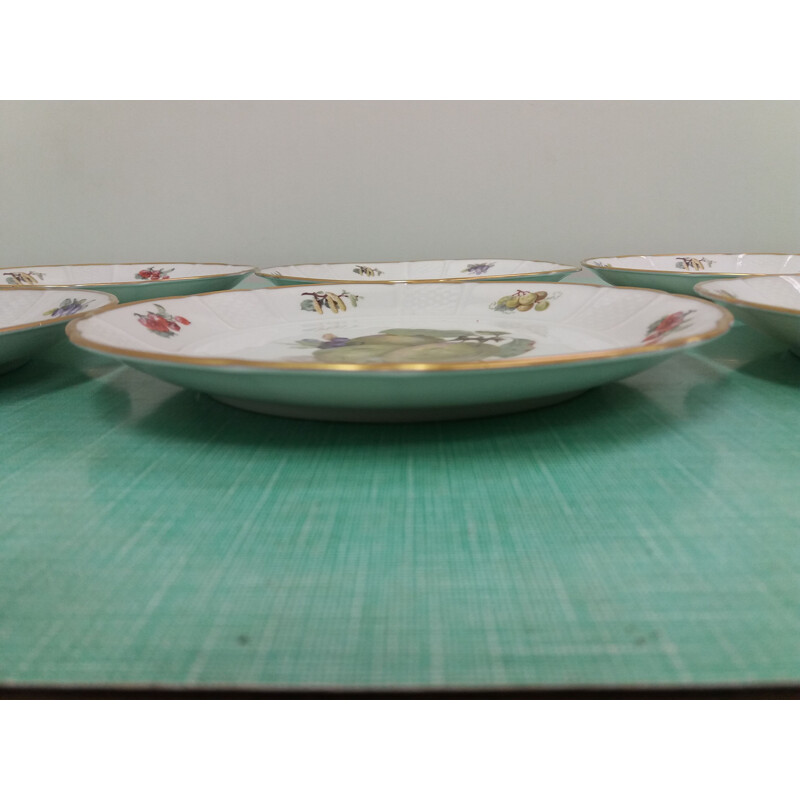 Ensemble de 6 pièces d'assiettes vintage en porcelaine par Rosenthal, Tchèque