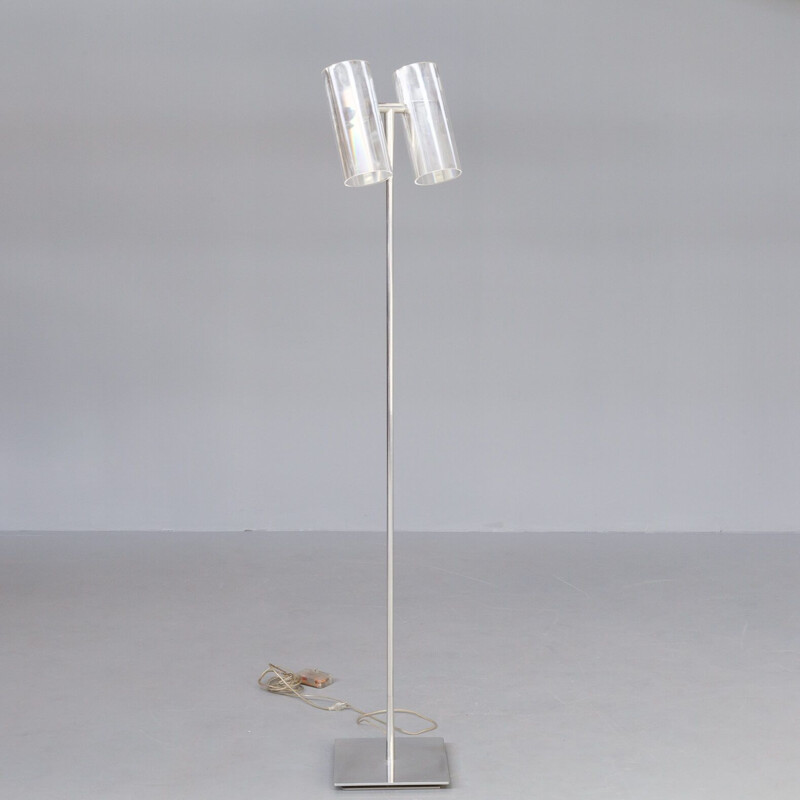 Lámpara de pie "óptica" vintage de Hannes Wettstein para Pallucco Italia