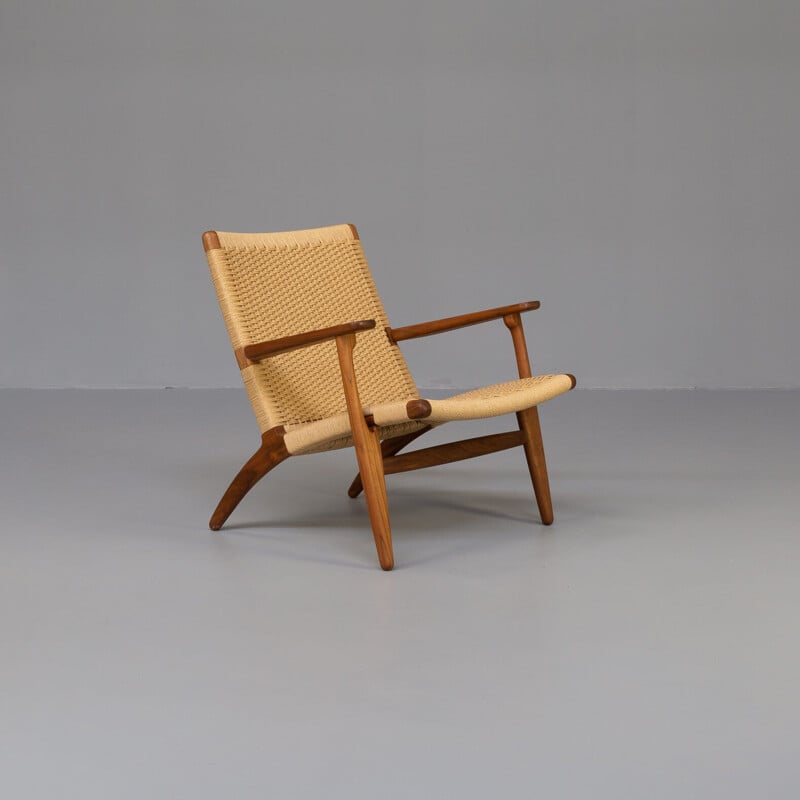 CH25 poltrona vintage por Hans Wegner para Carl Hansen