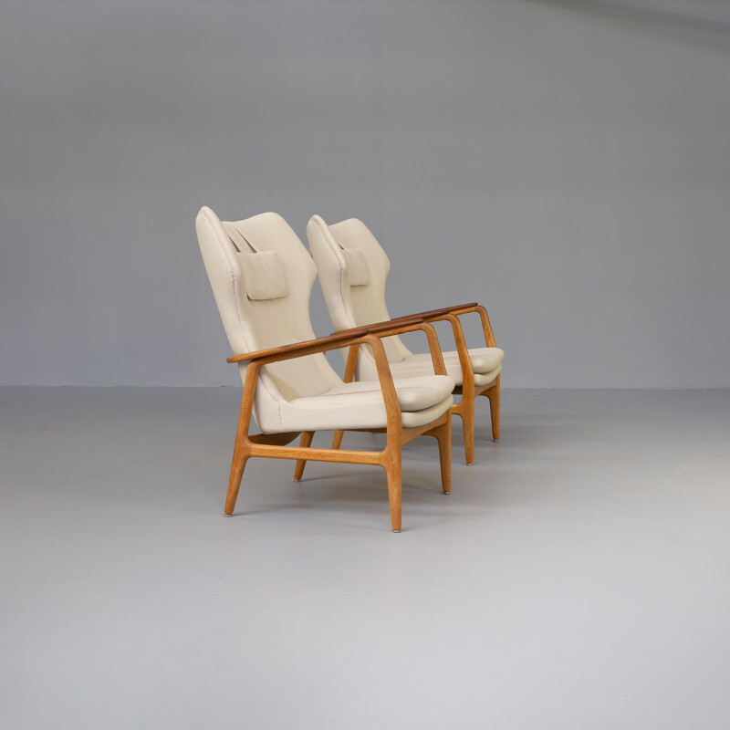 Pair of vintage "Karen" armchairs by Aksel Bender Madsen for Bovenkamp, 1950-1960