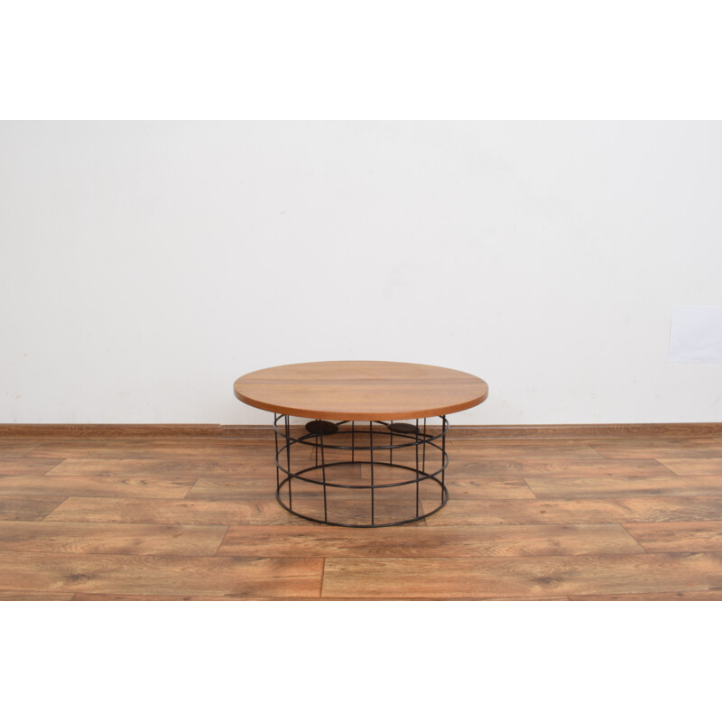 Mid-century Danish teak & metal coffee table, 1970s