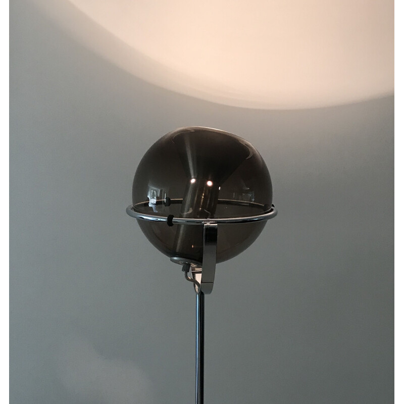 Vintage globe floor lamp "D-2000" by Frank Ligtelijn for Raak, Netherlands 1960