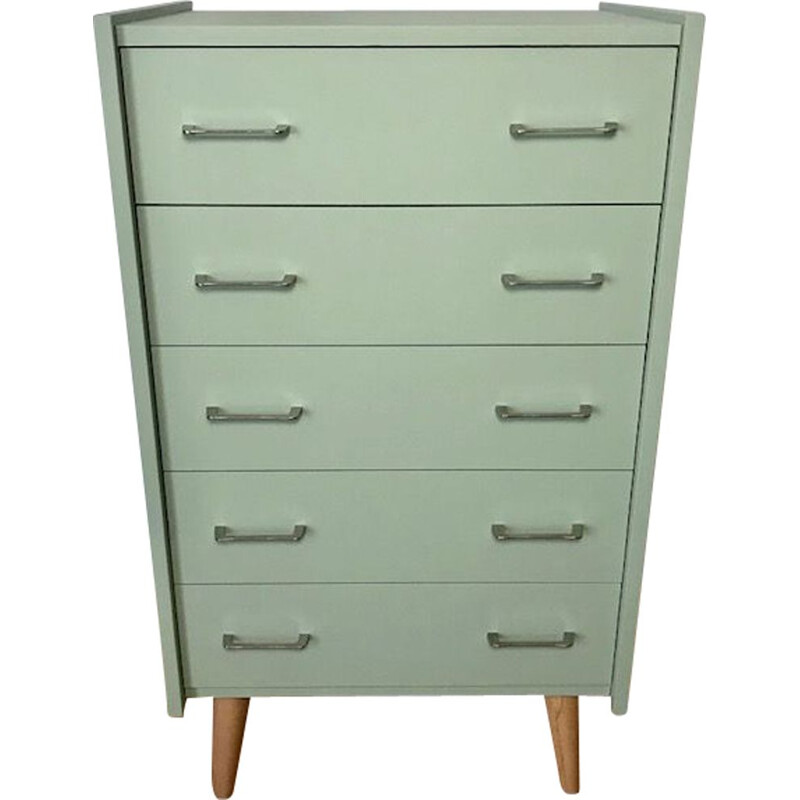 Vintage green chest of drawers