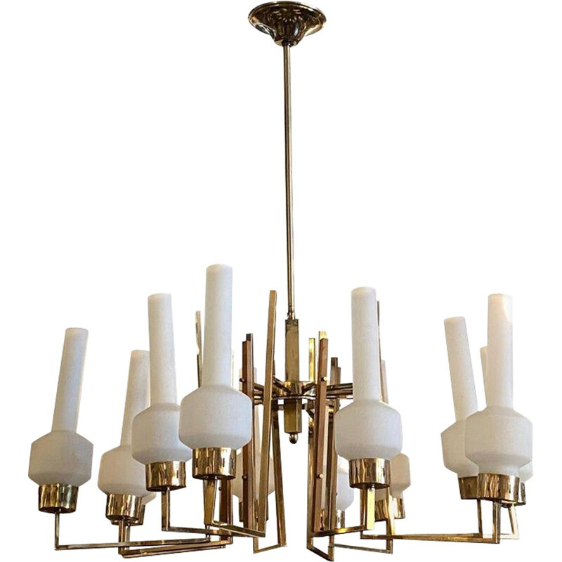 Mid-century huge Italian chandelier, 1950s