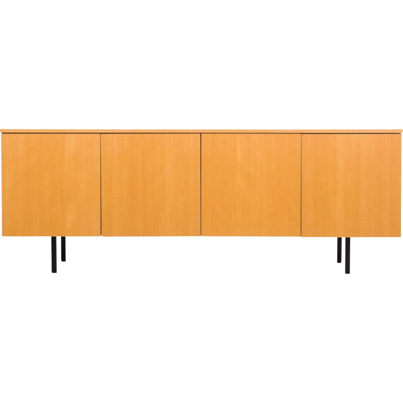 Minimalist vintage wood sideboard, 1960s