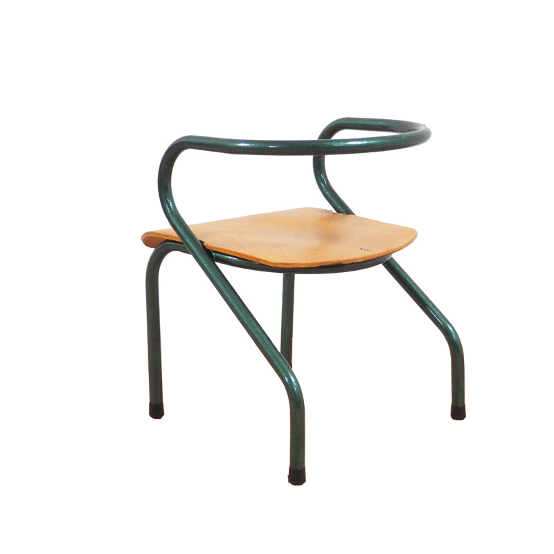 Children's chair in wood, Marcel GASCOIN - 1950s