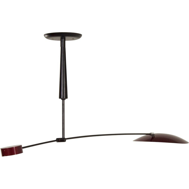 Vintage adjustable counterbalance pendant lamp by Herda, 1980s