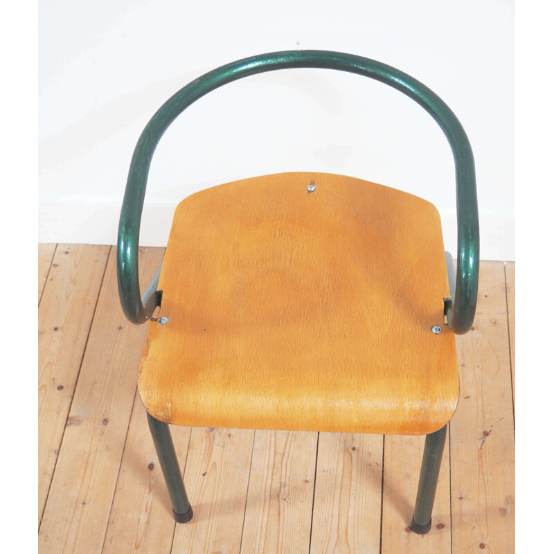 Children's chair in wood, Marcel GASCOIN - 1950s