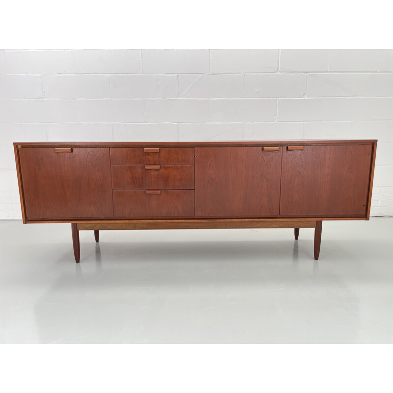 Vintage donker teakhouten dressoir, 1960