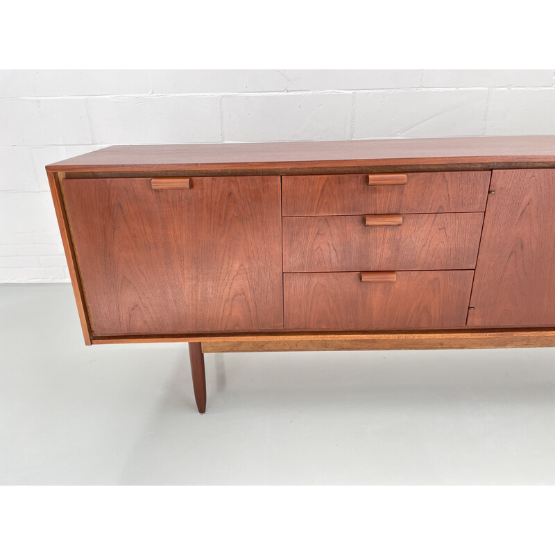 Vintage donker teakhouten dressoir, 1960