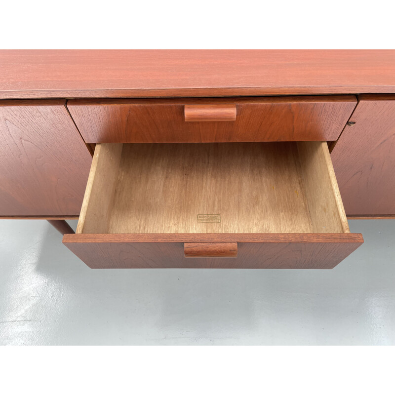 Vintage donker teakhouten dressoir, 1960