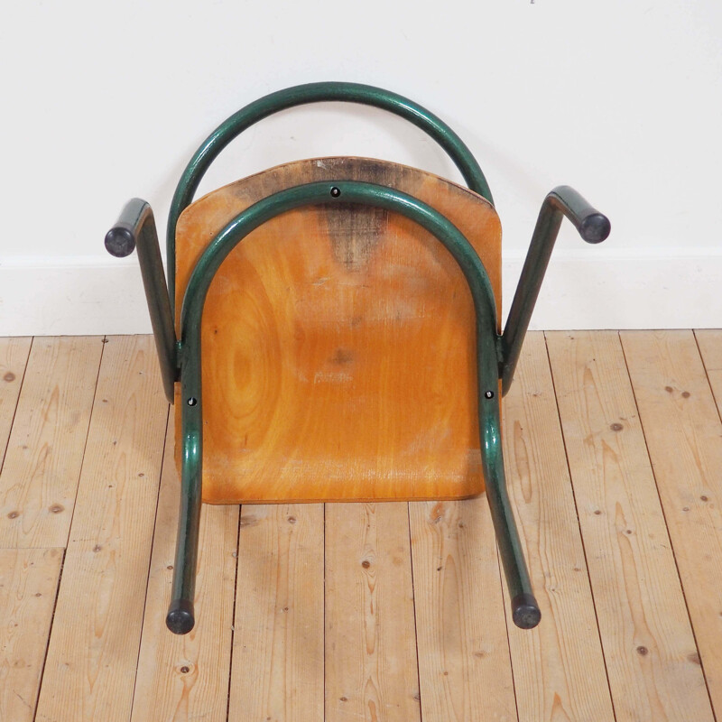 Children's chair in wood, Marcel GASCOIN - 1950s