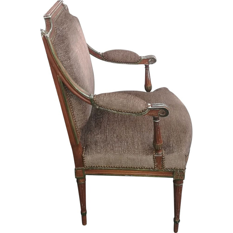 Fauteuil vintage style Louis XVI