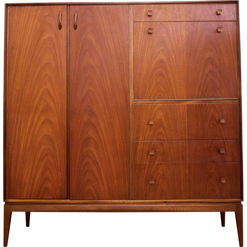 Teak compact vintage cabinet from McIntosh, 1960s