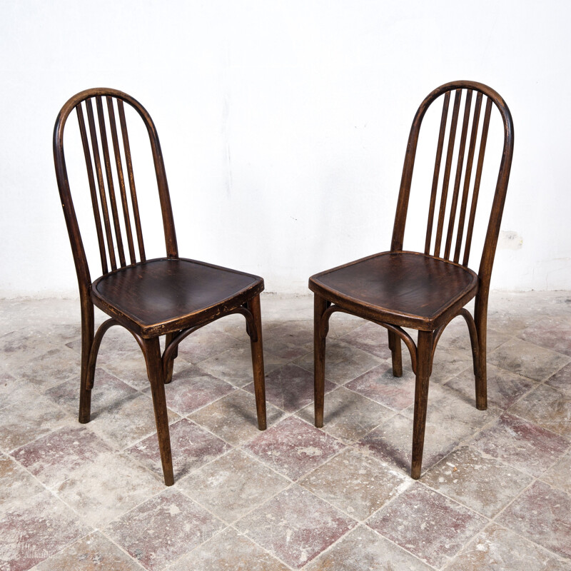 Pair of vintage bentwood chairs by Josef Hoffman for Thonet, 1930s