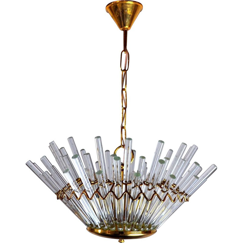 Vintage chandelier from the House of Sciolari, Italy 1970