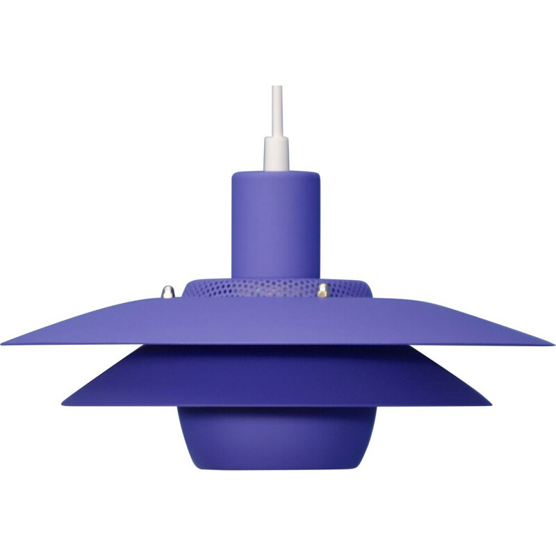 Danish vintage pendant lamp in purple, 1980s