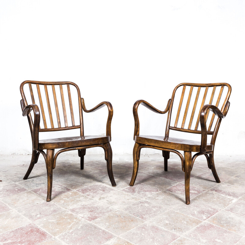 Pair of vintage armchairs by Josef Frank for Thonet Mundus, 1930