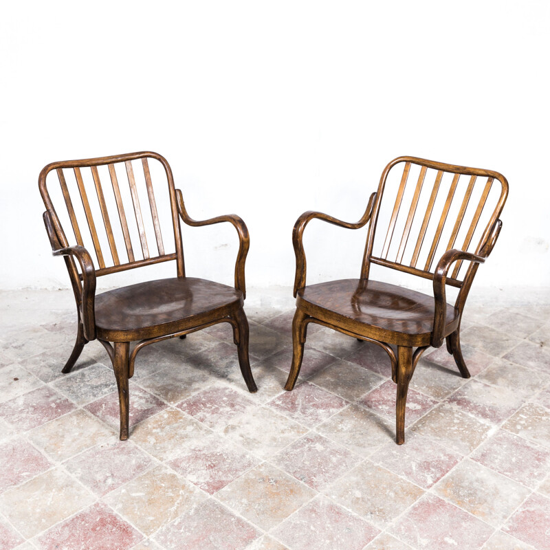 Pair of vintage armchairs by Josef Frank for Thonet Mundus, 1930