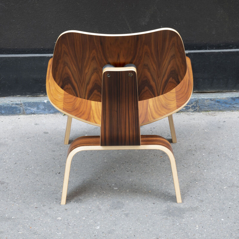 Sedia vintage LCW in palissandro di Charles e Ray Eames per Herman Miller, 2000