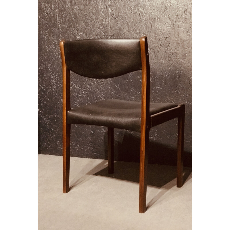 Set of 6 vintage Danish dining chairs in rosewood by SAX, 1960s