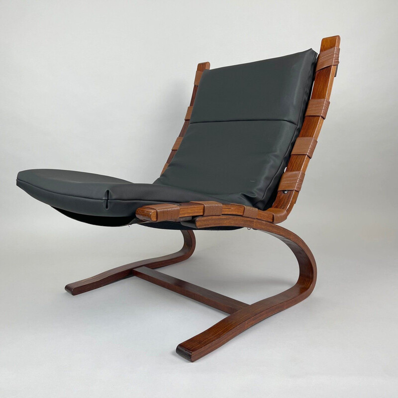 Sillón vintage de Elsa Solheim, Noruega 1970