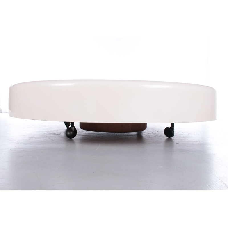 Vintage coffee table with wheels, France 1960s