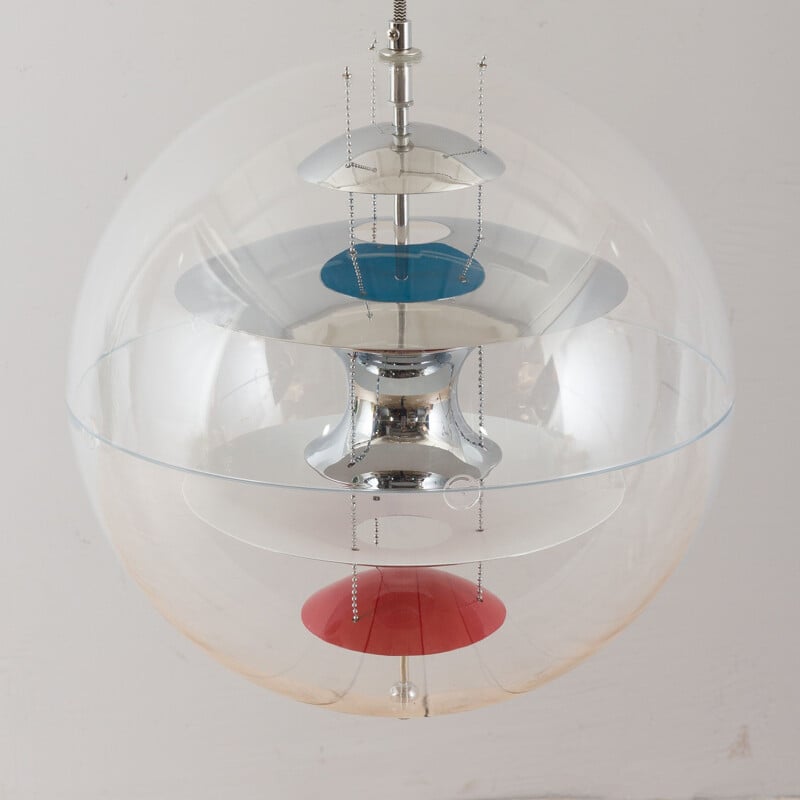 Vintage globe pendant lamp by Verner Panton, Denmark 1960s
