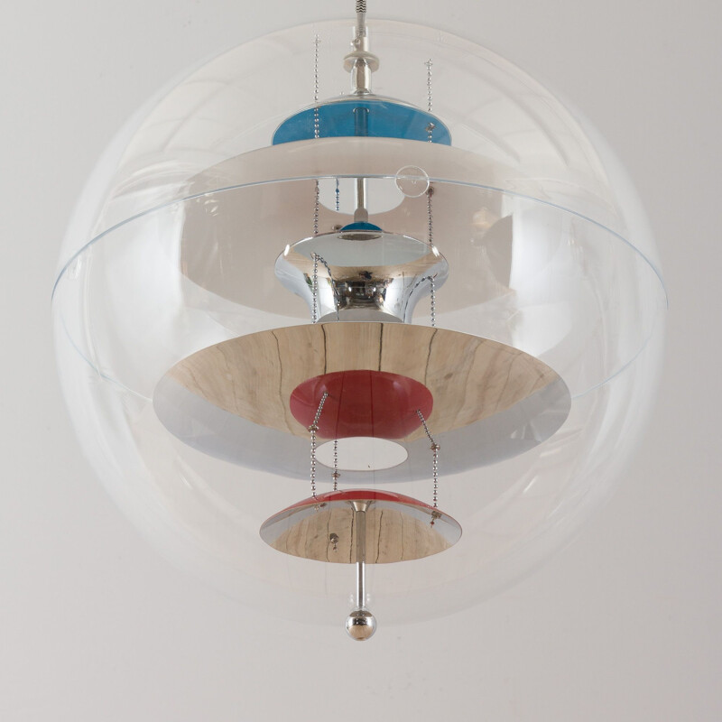 Vintage globe pendant lamp by Verner Panton, Denmark 1960s