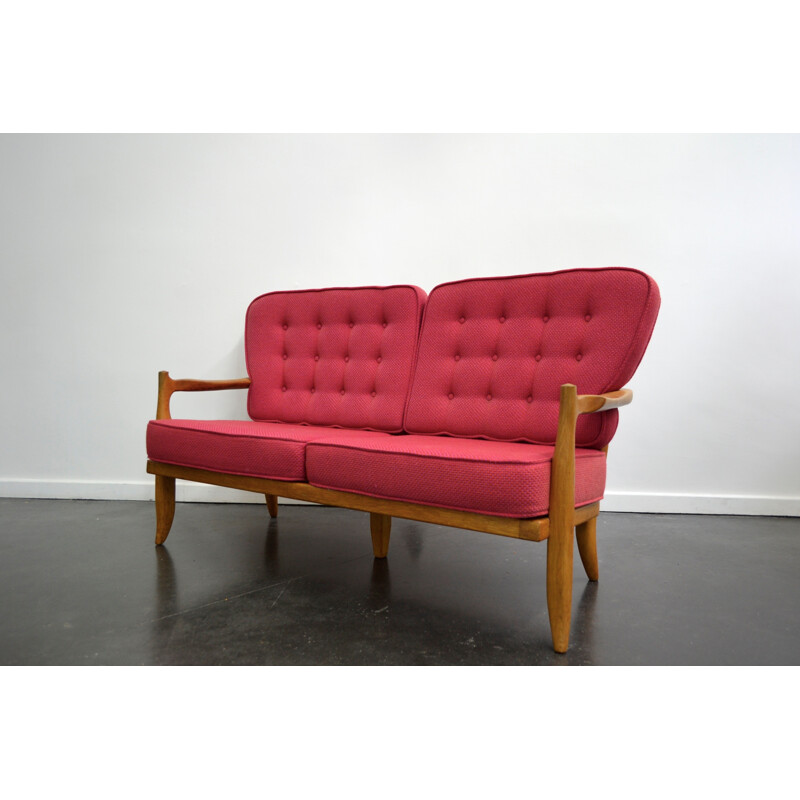  2 seats bench seat, GUILLERME & CHAMBRON - 1960s
