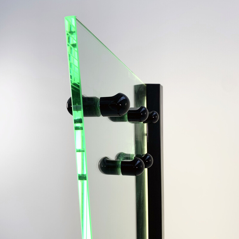 Mid century coat rack with Neon from Firenze, 1980s