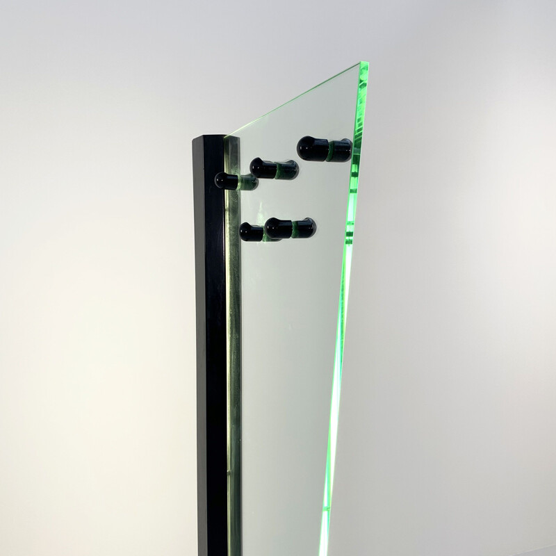 Mid century coat rack with Neon from Firenze, 1980s