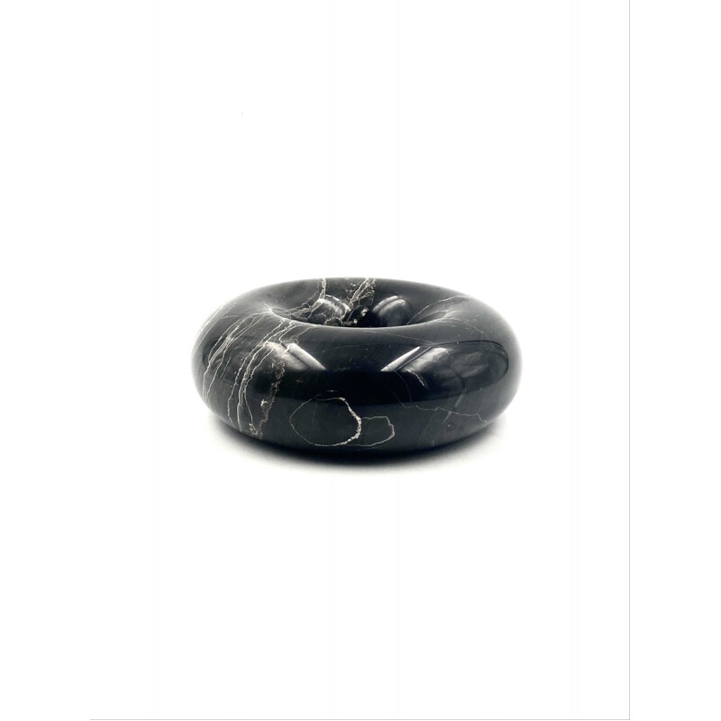 Vintage black marble ashtray by Sergio Asti for UP&UP, Italy 1970s