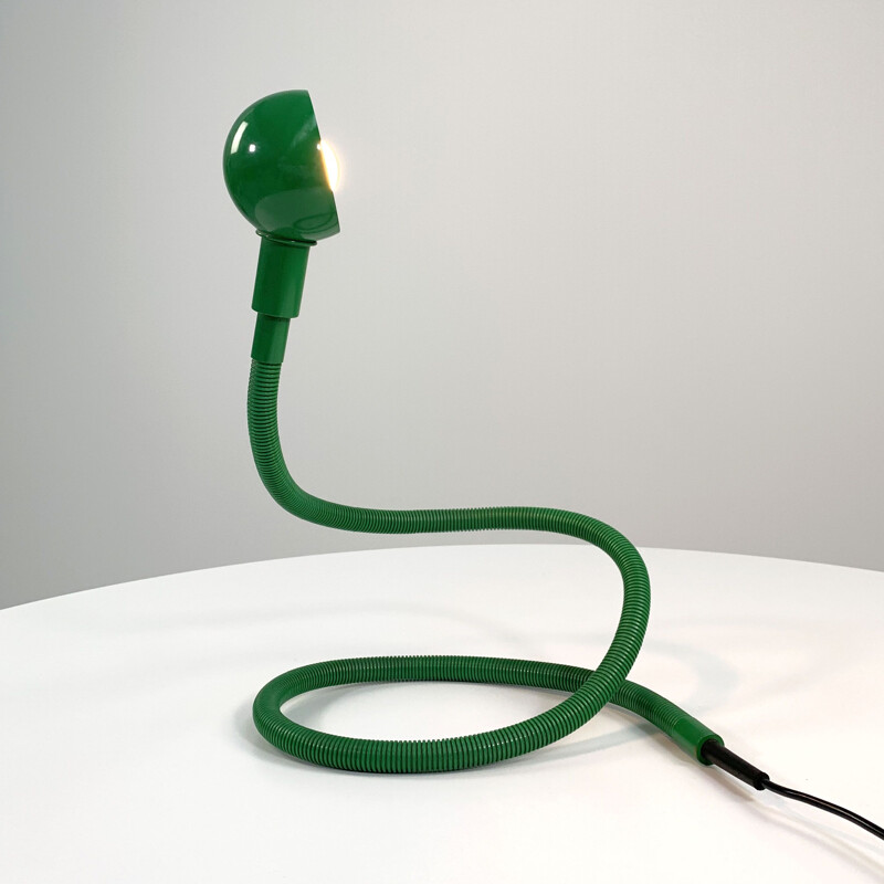 Green vintage Heby table lamp by Isao Hosoe for Valenti, 1970s