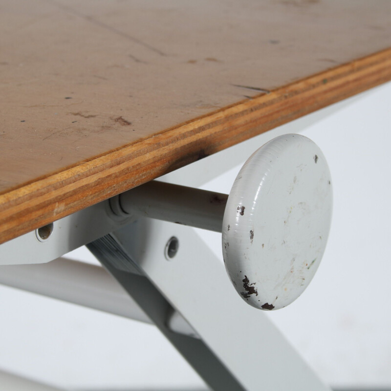 Vintage drawing table by Wim Rietveld for Ahrend de Cirkel, Netherlands 1950s