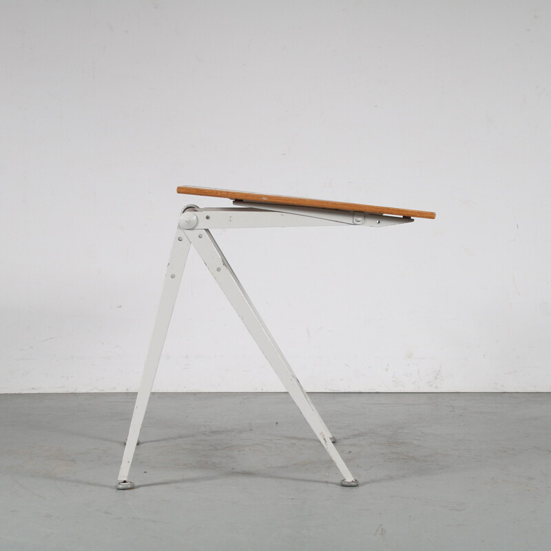 Vintage drawing table by Wim Rietveld for Ahrend de Cirkel, Netherlands 1950s