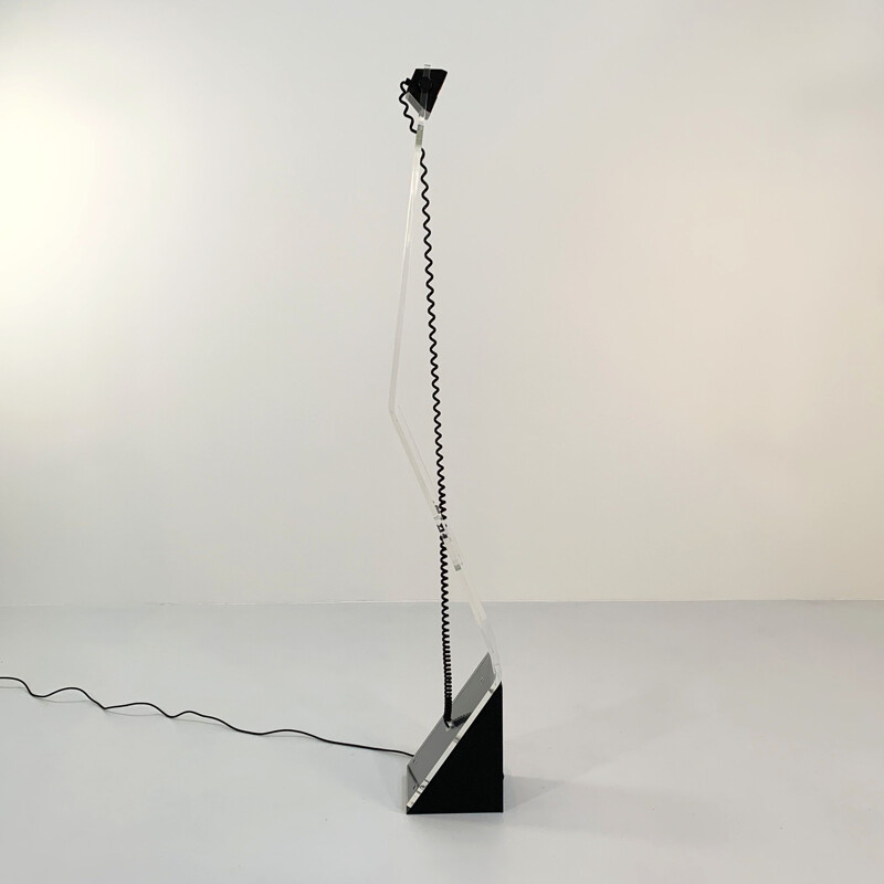 Plexiglass vintage floor lamp from Firenze Design, 1980s