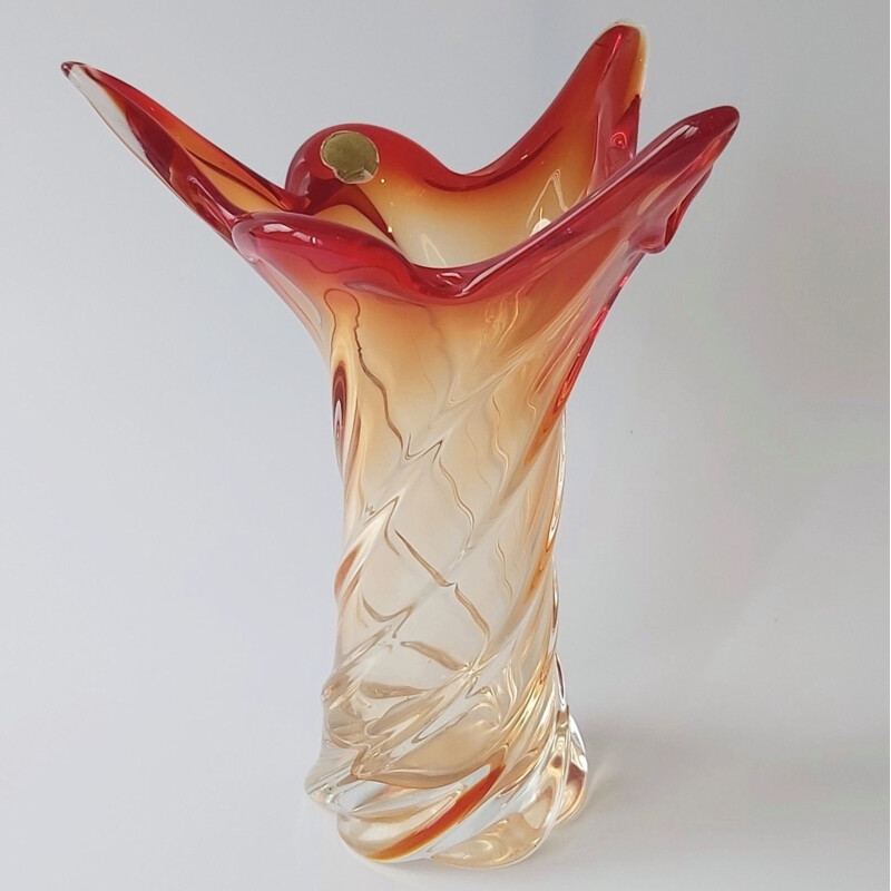 Vintage Murano glass vase, Italy 1960