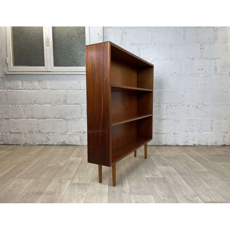 Scandinavian vintage open bookcase in teak, Denmark 1960