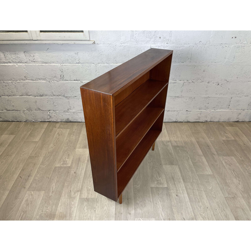 Scandinavian vintage open bookcase in teak, Denmark 1960