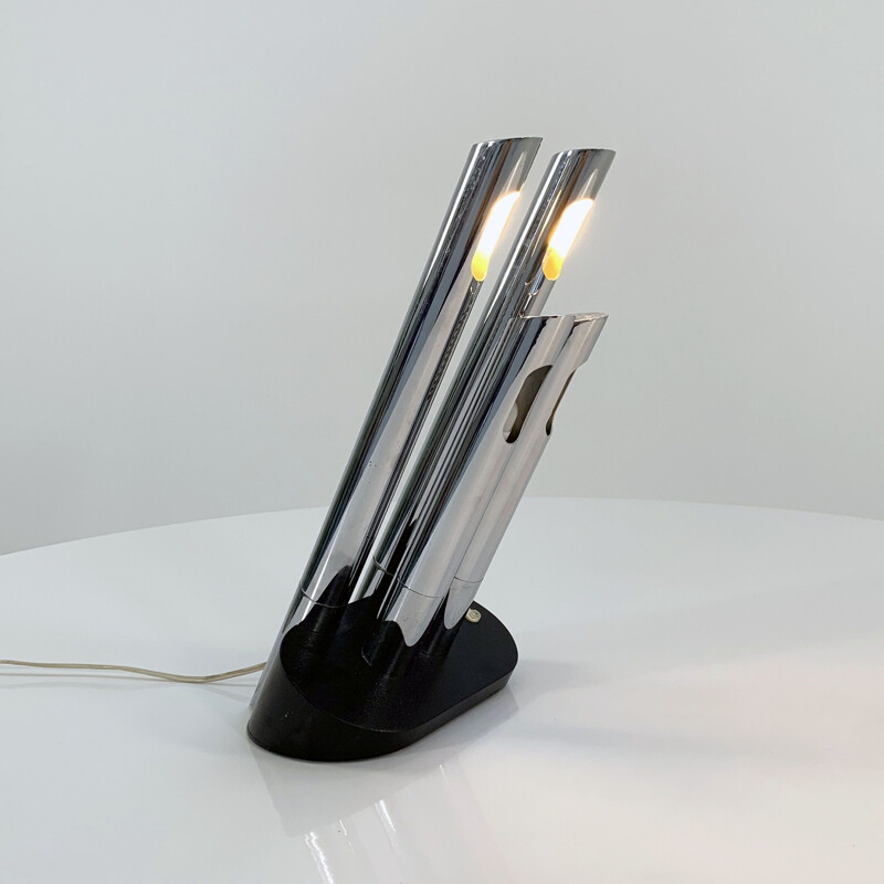 Mid century T443 table lamp by Mario Faggian for Luci, 1970s