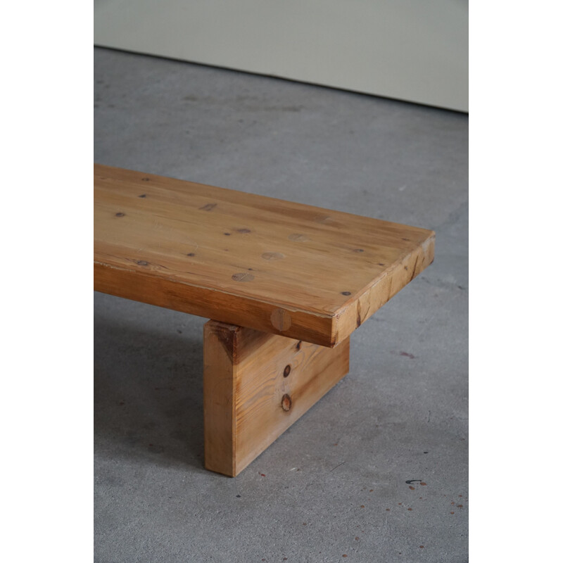 Swedish vintage bench in pine model Bambse by Roland Wilhelmsson, 1973