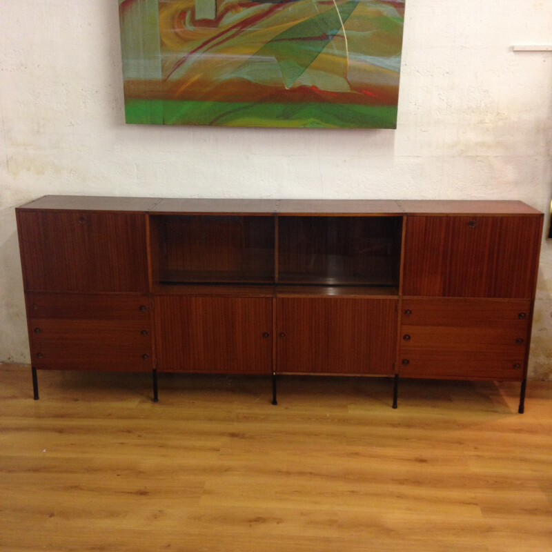 High French sideboard in teak, A.R.P. Minvielle - 1960s